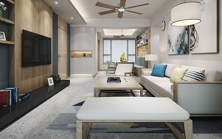 華發(fā)又一城復式樓設計施工