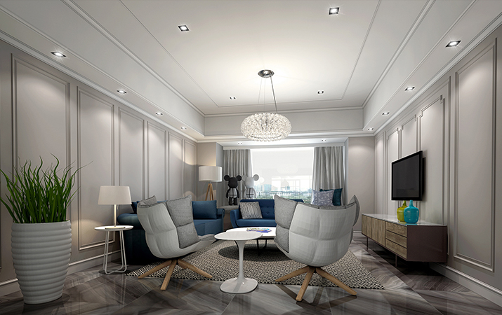 格力廣場(chǎng)大戶(hù)型設計施工