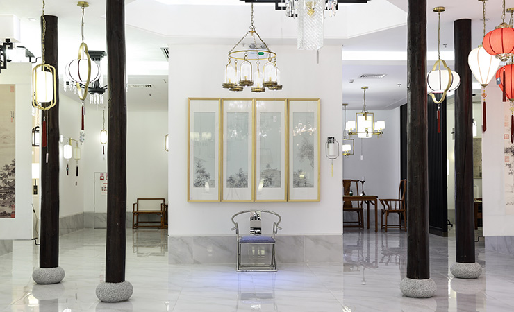 觀(guān)荷燈具展廳設計施工